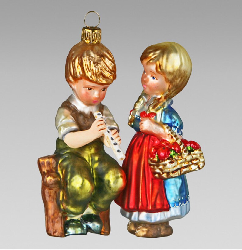 Bellissimo ornamento natalizio, decorazione natalizia in vetro soffiato per albero di Natale, Polonia fatta a mano, unico, famiglia Komozja, vigilia di Natale immagine 1