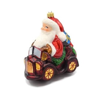 Lindo enfeite de natal, soprado, decoração de natal de vidro para árvore de natal, polônia artesanal, exclusivo, véspera de natal