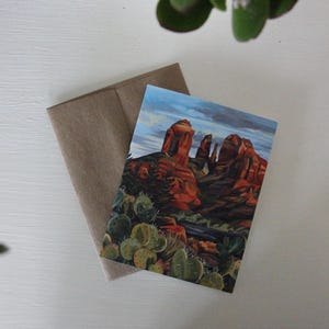 Cathedral Rock Glow (Sedona) Carte de vœux