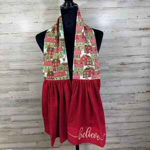 Kitchen Scarf, Kitchen BOA, Kitchen Towel, Baker&#39;s BOA, Neck Towel, Dish Towel, Dish BOA, Tea Towel, Towel Scarf, Towel Boa, Kitchen Cowl