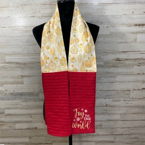 Kitchen Scarf, Kitchen BOA, Kitchen Towel, Baker&#39;s BOA, Neck Towel, Dish Towel, Dish BOA, Tea Towel, Towel Scarf, Towel Boa, Kitchen Cowl