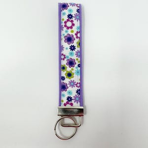 Large Fabric Keychain Wristlet | Handmade Key Fob | Cute Fabric Keychain | Wrist Lanyard Key Holder
