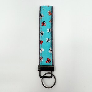 Large Fabric Keychain Wristlet | Handmade Key Fob | Cute Fabric Keychain | Wrist Lanyard Key Holder