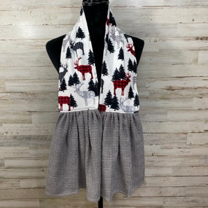 XL - Kitchen Scarf, Kitchen BOA, Kitchen Towel, Neck Towel, Dish Towel, Dish BOA, Tea Towel, Towel Scarf, Towel Boa, Kitchen Cowl