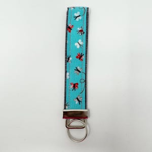 Large Fabric Keychain Wristlet | Handmade Key Fob | Cute Fabric Keychain | Wrist Lanyard Key Holder