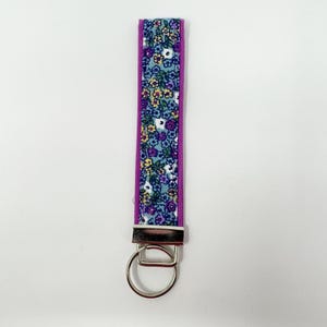 Large Fabric Keychain Wristlet | Handmade Key Fob | Cute Fabric Keychain | Wrist Lanyard Key Holder