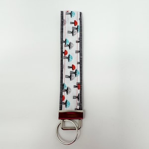 Large Fabric Keychain Wristlet | Handmade Key Fob | Cute Fabric Keychain | Wrist Lanyard Key Holder
