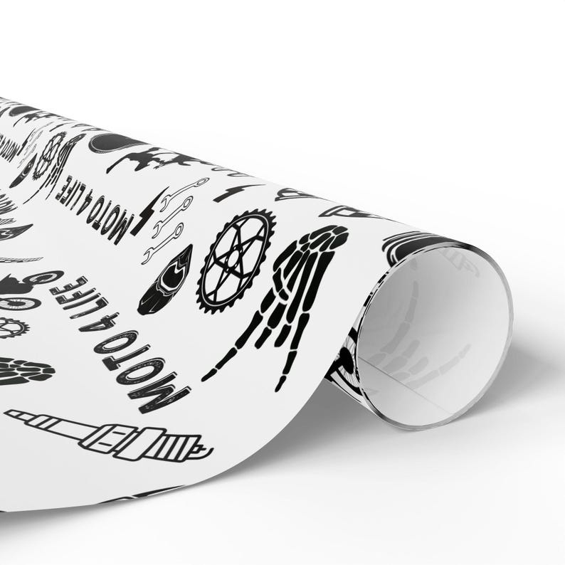 Papel de regalo para Moto 4 Life, papel de regalo para cumpleaños, papel de regalo para motocross, papel de regalo para motos de cross, papel de regalo para motos de cross, motocross imagen 5