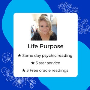 LECTURA DE PROPÓSITO DE VIDA / Lectura psíquica profesional / Lectura de cartas del Tarot / Lectura profesional / Entrenador de vida profesional / Asesoramiento profesional / Plan de carrera / Trabajo