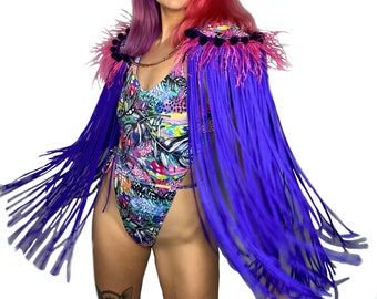 Spalline con nappe Lucid Disco - Moda da festival - Costumi da performance e drag di The Disco Spirits