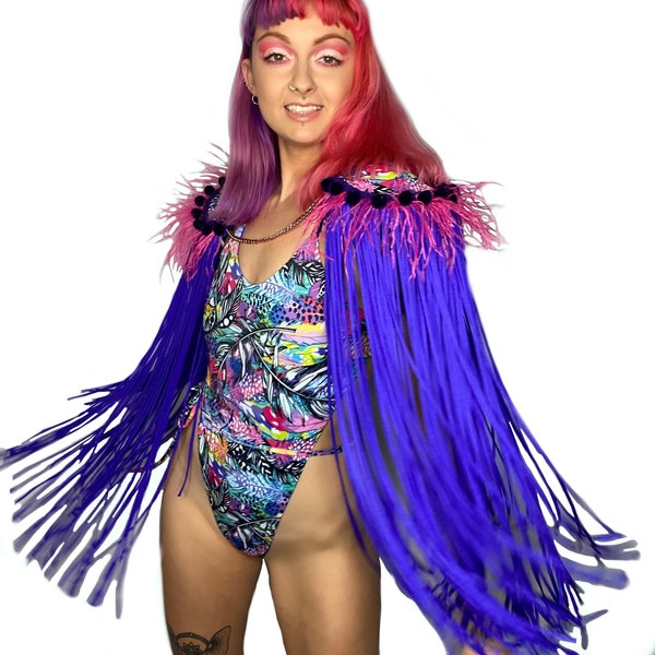 The Lucid Disco Tassel Epaulettes - Festival Fashion - Performance and Drag Costume by The Disco Spirits