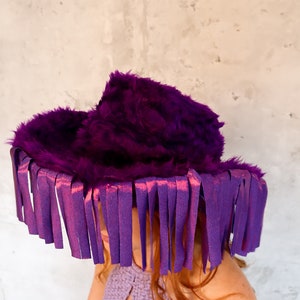 purple tassel cowboy hat