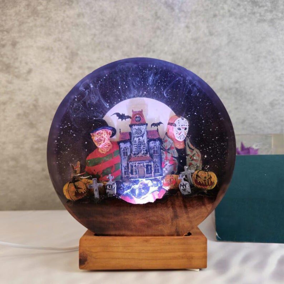 Halloween Lamp, Jason Voorhees & Freddy Krueger Halloween Gift
