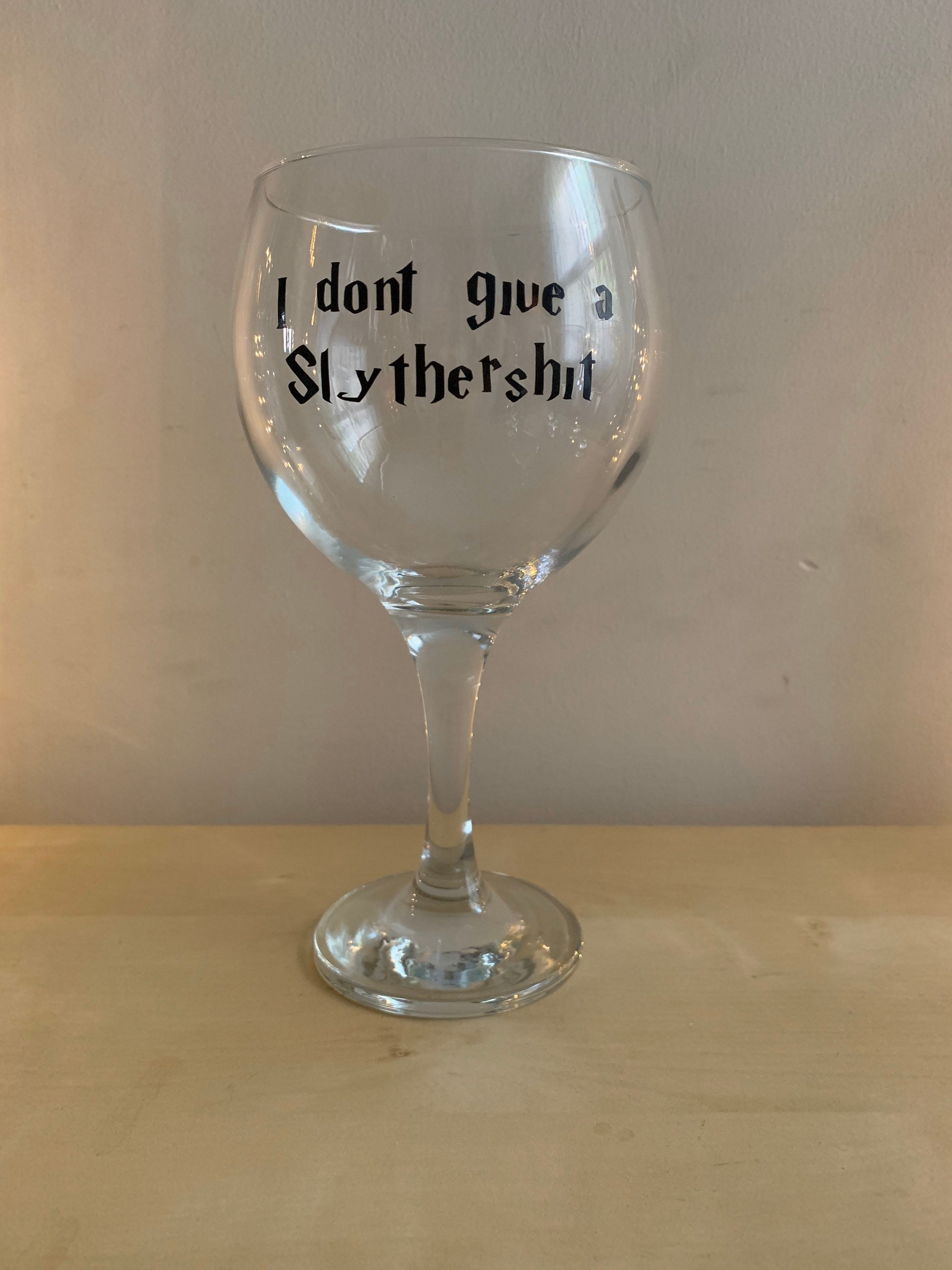 Harry Potter Novelty gin glasses Gift Muggle Slytherin Etsy