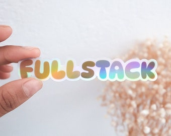 Pegatina de programador, desarrollador, codificador e ingeniero de software fullstack