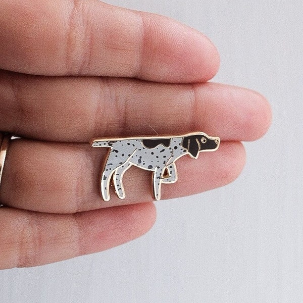 German Shorthaired Pointer GSP Dog Enamel Pin