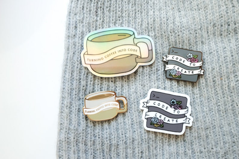 Programmer, Developer, Software Engineer "Turning Coffee Into Code" Sticker image 4