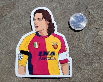 Francesco Totti sticker - AS Roma 2001-02 "half & half" jersey