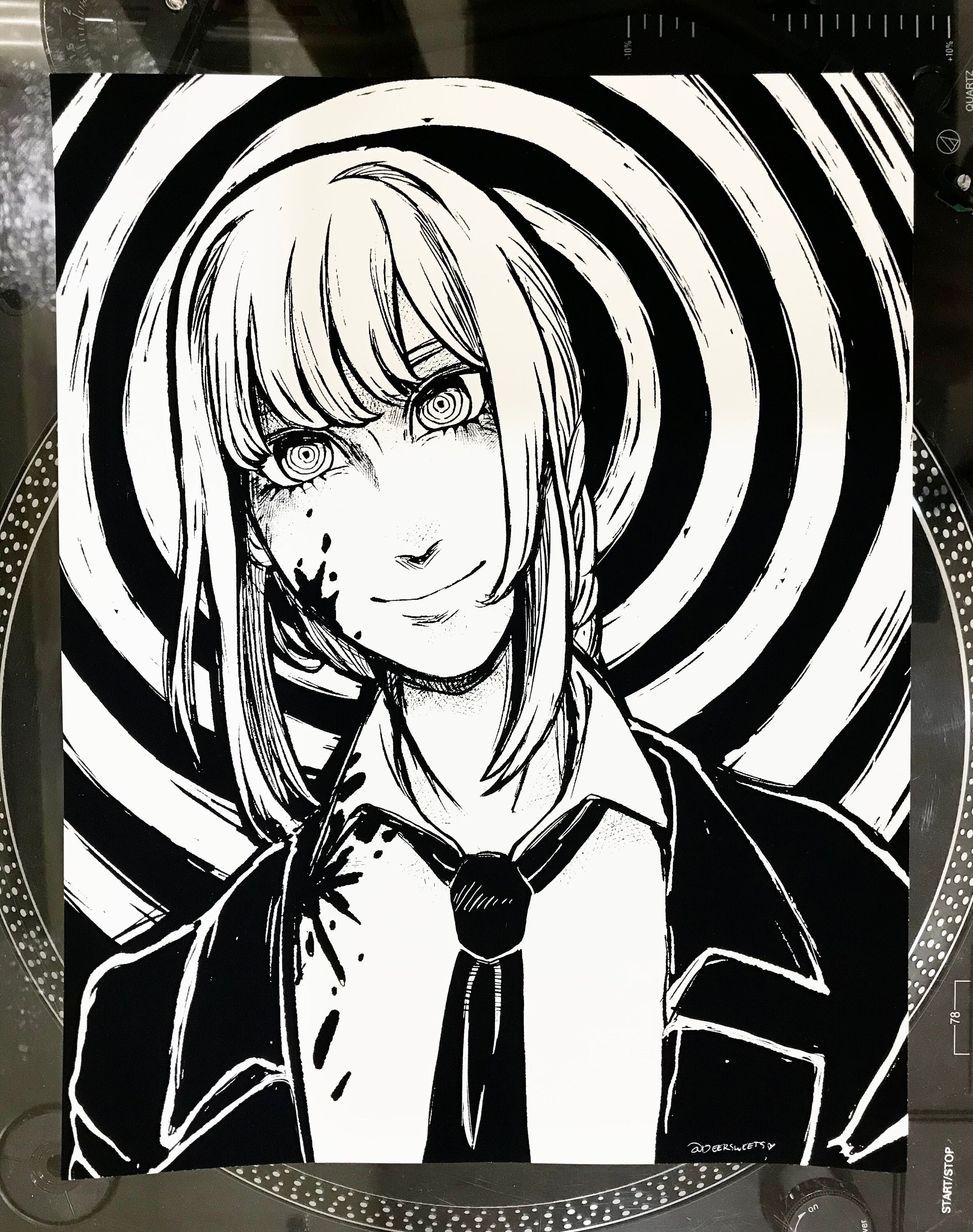 Makima is Listening Print - Etsy