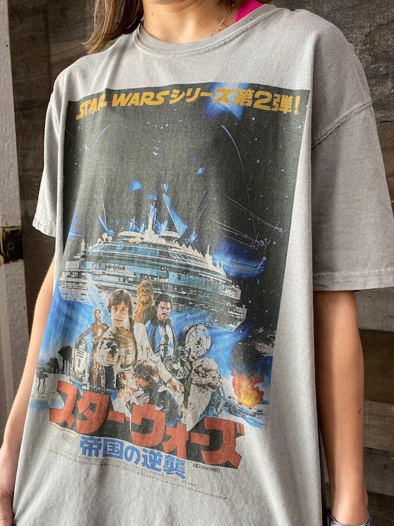 dosis eindpunt Geschikt Buy Star Wars Shirt 1980 Japan Release Empire Strikes Back Movie Online in  India - Etsy