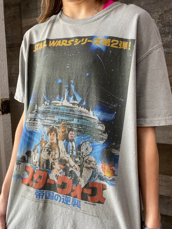 dosis eindpunt Geschikt Buy Star Wars Shirt 1980 Japan Release Empire Strikes Back Movie Online in  India - Etsy