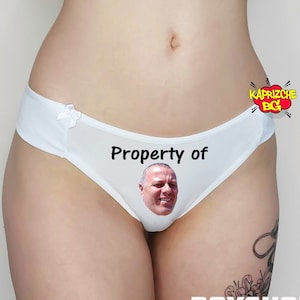 Property Of,Custom Personalized  Face Thong Panties, Your Face On Panties, Bachelorette Gift, Bride Panties,Cotton Tanga,Underwear,Boyshorts
