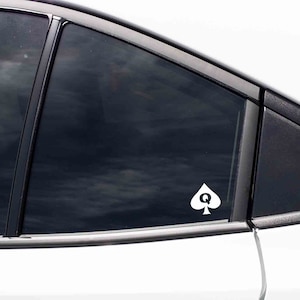 QOS Decal , Queen Of Spades Vinyl Sticker Decal , QoS Car Decal , Queen Of Spades Decal Laptop Sticker , Funny Window Sticker
