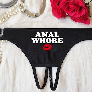 Anal Whore Thong,Hotwife Thong, Anal Whore Thong, Anal Clothing, String Whore, Whore Wife Panties, s Whore Thong,Gif for Hot wife