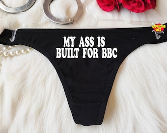 Mein Esel ist für Schwarze gebaut, Queen Of Spades Tangahöschen, QOS Tanga, Schwarzes Höschen, Freche Panty, Valentinstag Sexy Geschenk, Geschenk für Heiße Frau