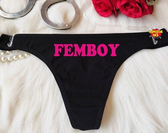 Femboy Thong, Sissy Boy Panties,Lingerie For Sissies, Cuckold Lingerie, Sexy Sissy Panties ,Naughty Femboy Thong, Submissive Panty, Mistress