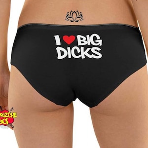 I Love Big Black Dicks Bikini Panties,black Sexy Cotton Bikini ...
