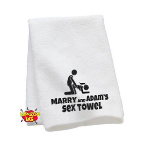  Embroidered Cum Rag Towel - Naughty Adult Humor Gift for  Bachelorette and Bachelor Parties : Home & Kitchen