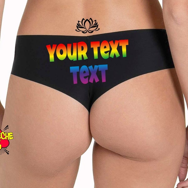 Custom Panties Personalized With Your Words Custom Printed Panties Customized Booty Shorts Womens Underwear Personalized Boyshorts