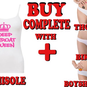 Deep Throat Queen Camisole,cami Tank Top, Hotwife Clothing,cotton