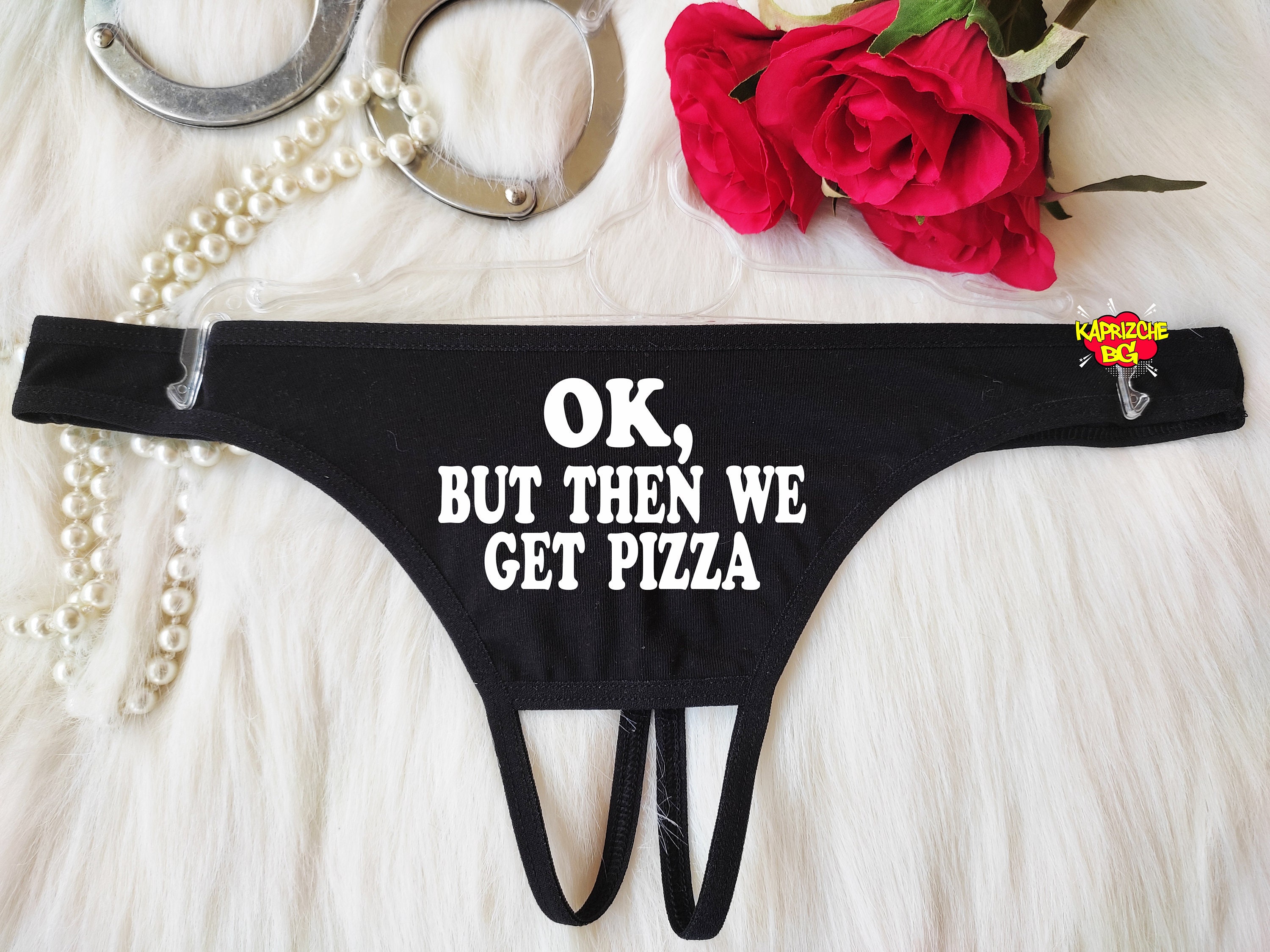 Ok but Then We Get Pizza Hotwife Clothing Sexy Crotchless image