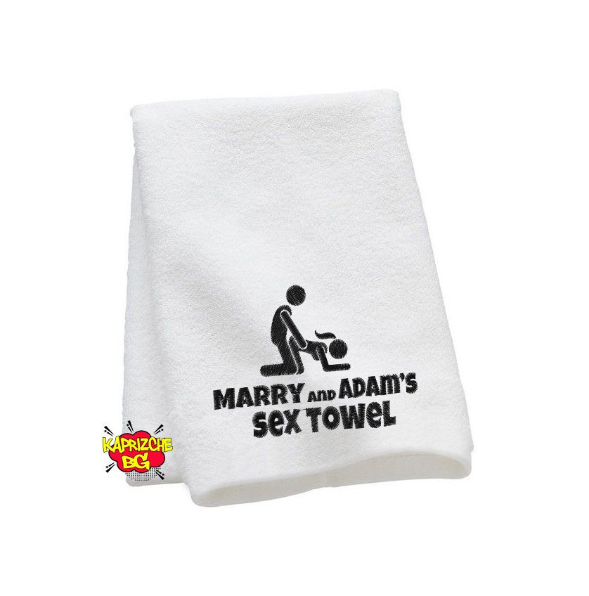 Personalisiertes Sex-Handtuch, Wag Rag Handtuch, Wichse Rag Handtuch, für Sie und Ihn Handtuch Sex Set, Junggesellen-Geschenk, Junggesellinnen-Geschenk, After-Sex-Handtuch, Erwachsene