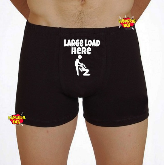 Grande charge ici calecon coquin pour homme cadeau boxer mari drole cadeau d anniversaire tenue de lune de miel sous vetements droles pour hommes Saint Valentin Etsy France