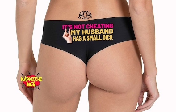 My Husband Has Small Dick, Funny Boyshorts , Sexy Lingerie , Sexy Slutty ,  Gift for Hotwife , Booty Panty , Womens Underwear ,valentines Day - Etsy