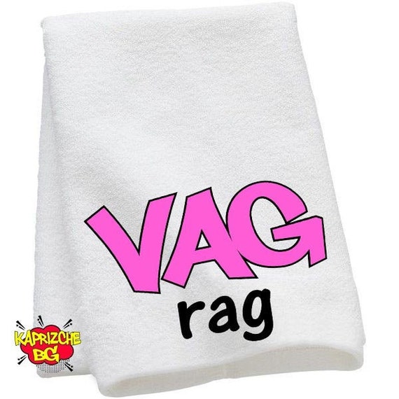 Personalized Name Vag Rag and Cum Rag Set clean up Towel Gag Gift