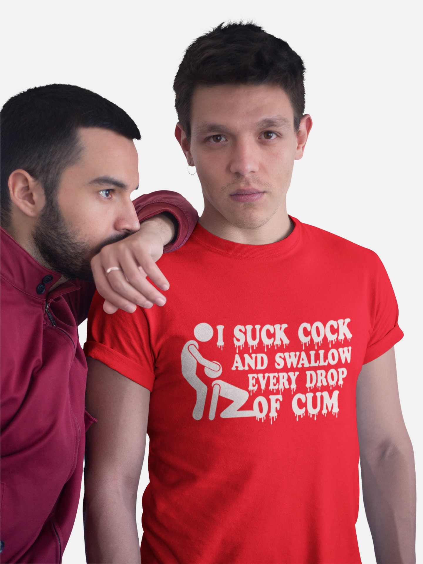 I Suck Cock Swallow Every Drop of Cum LGBT Shirt pic image
