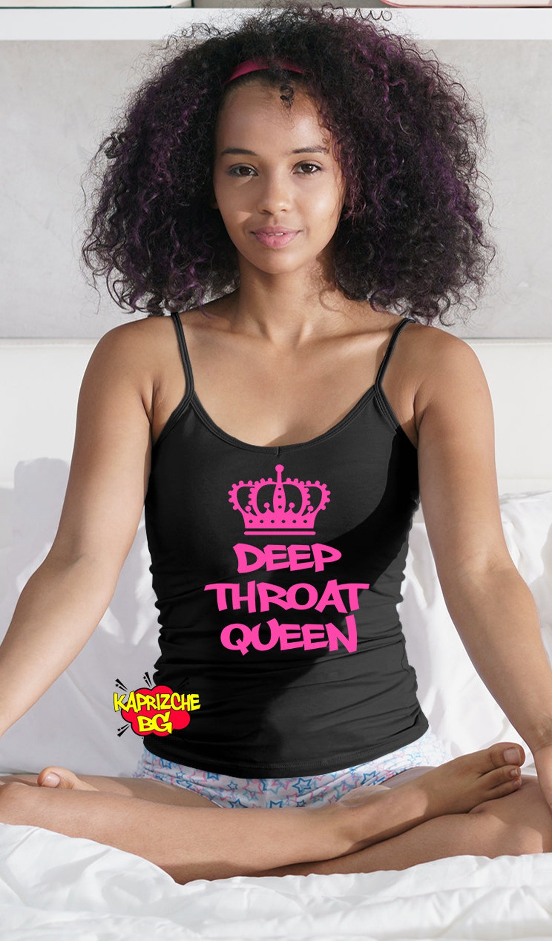 Deep Throat Queen Camisolecami Tank Top Hotwife photo