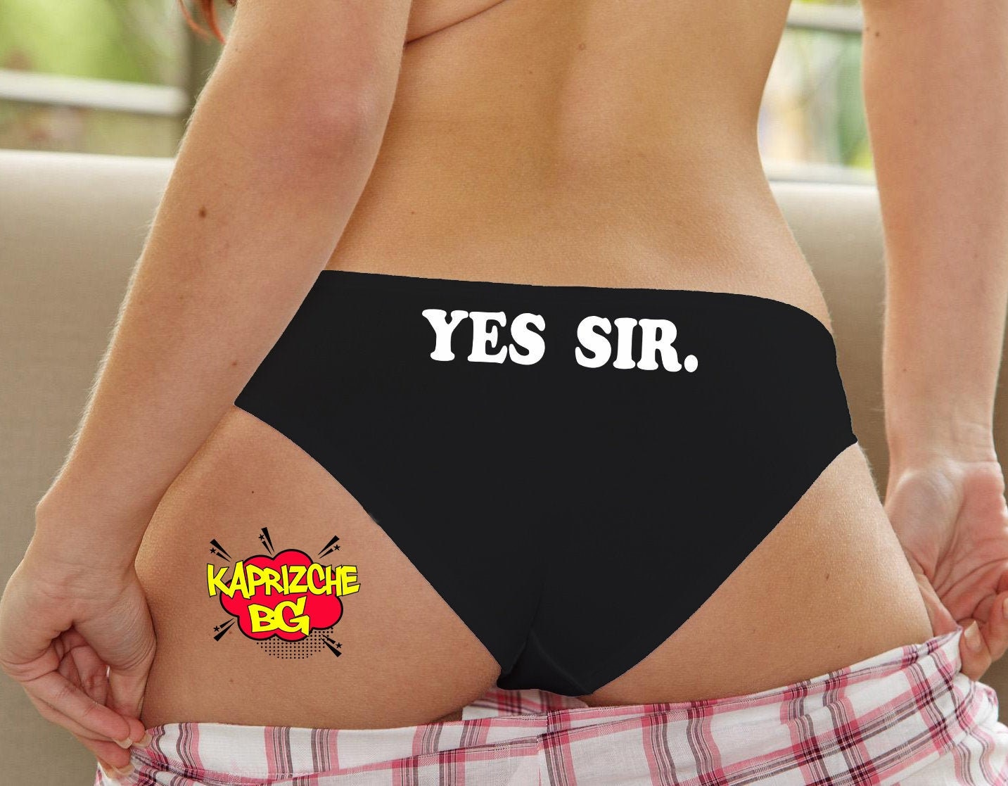 Yes Sir Brief Bikini Daddys Girl Panties Property of Daddy