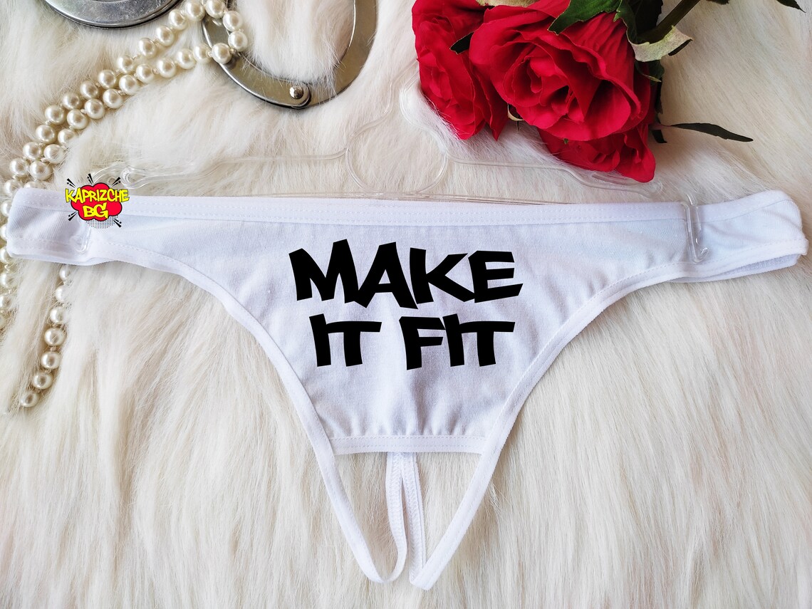 Make It Fit Panties Qos Panties QOS Thong queen of Spades Etsy