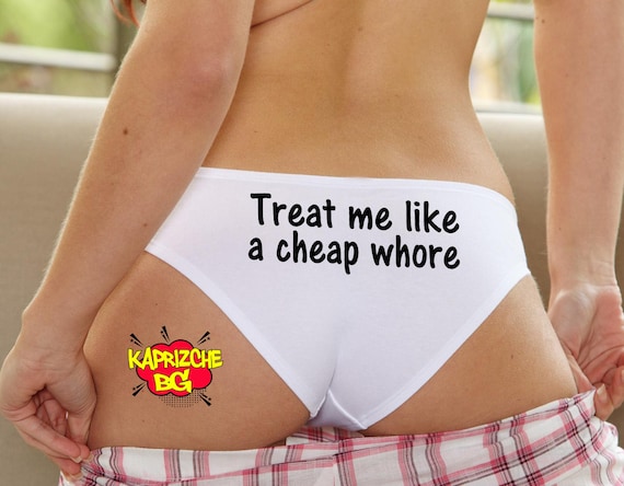 Behandeln Sie mich wie eine billige Hure, Bikini, sexy Baumwollhschen,  witziges Hschen, individuell gestaltete Dessous, benutzerdefinierte  Hschen, heie Frau vorhanden - Etsy Schweiz