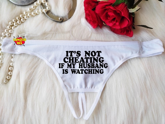 It's Not Cheating, Crotchless Panty, Fetish Underwear, Naughty Gift For  Hotwife, Kinky Slutty Panties, Graphic Panties, Cuckold Lingerie -   Portugal