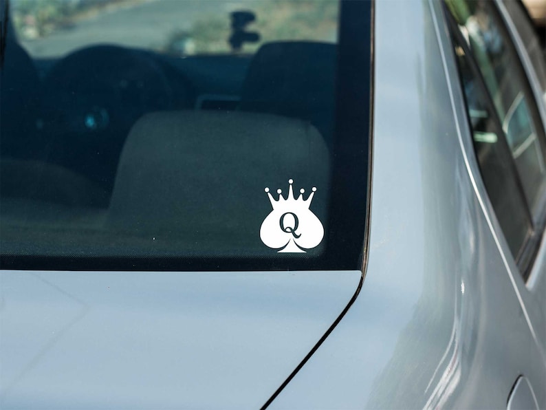 Queen of Spades Vinyl Sticker Decal Qos Car Decal Queen of Etsy