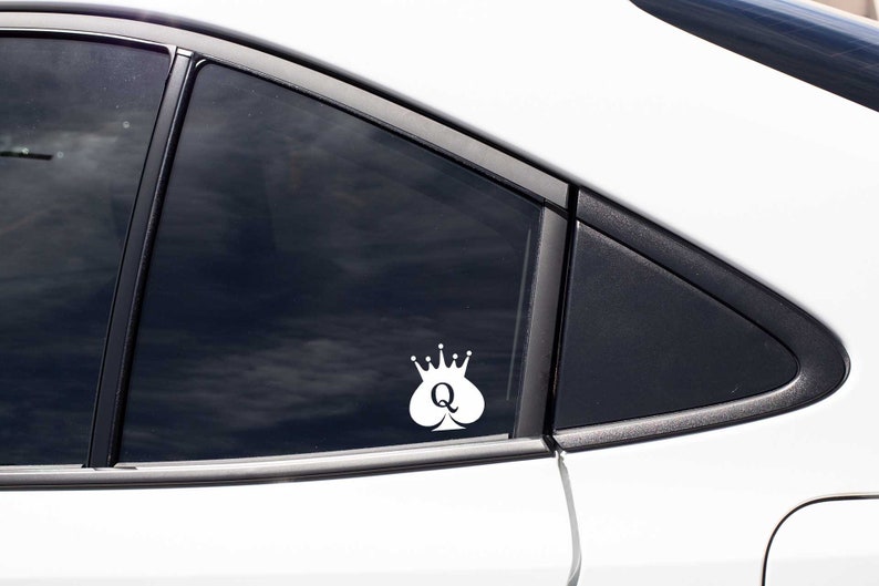 Queen of Spades Vinyl Sticker Decal Qos Car Decal Queen of Etsy