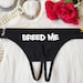 Breed Me, Crotchless Panty, Fetish Underwear, Naughty Gift For Hotwife, Kinky Slutty Panties, Graphic Panties, Cuckold Lingerie, DDLG
