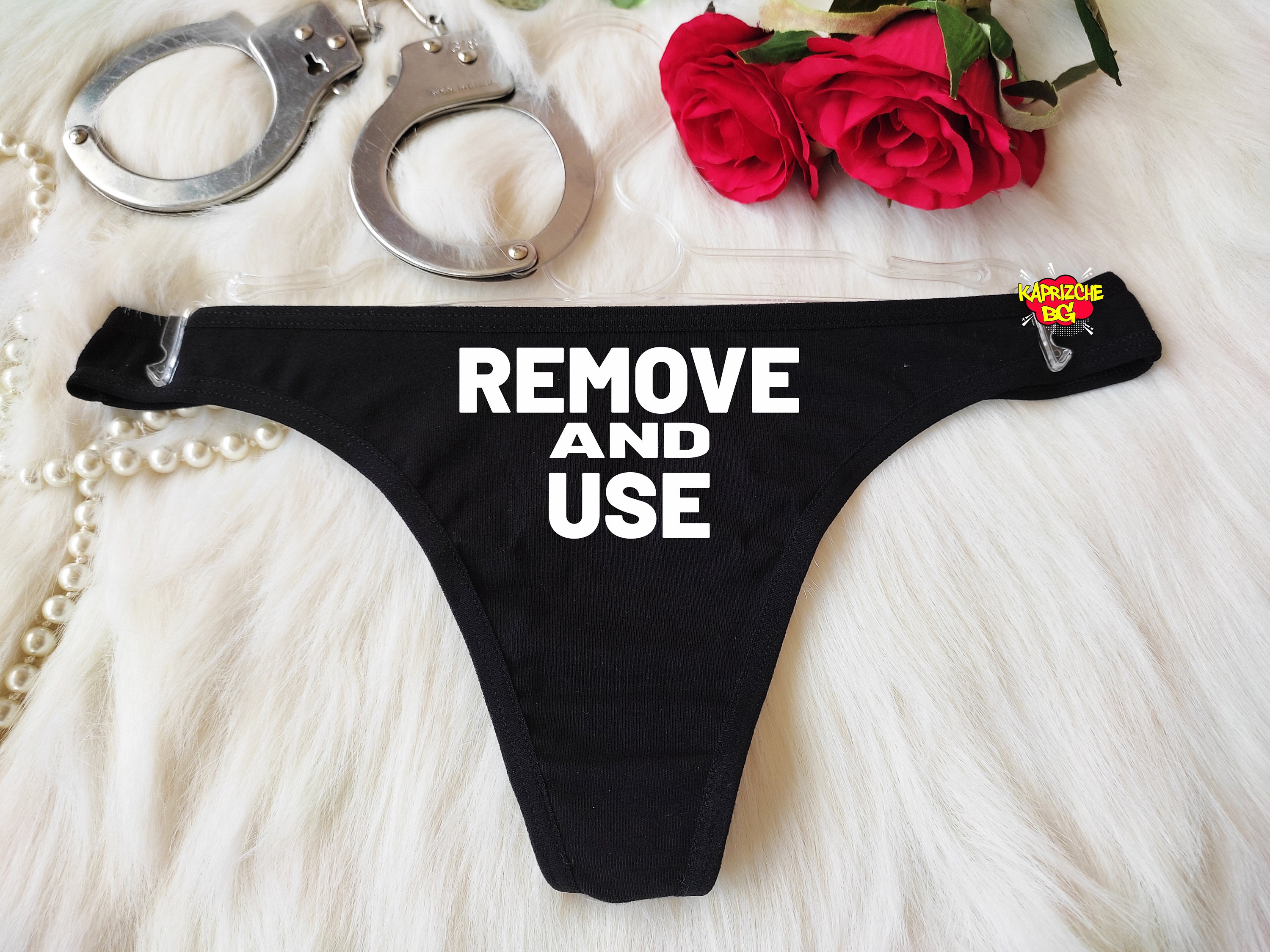Remove and Use This Pussy Thong Naughty Sexy Panties photo