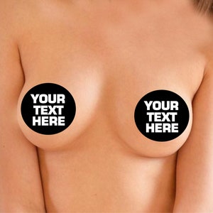 Adesivos personalizados para mamilos, adesivos para mamilos, formato redondo, protetores de mamilos para seios, protetores transversais, lingerie sexy, protetores de mamilos para festivais rave